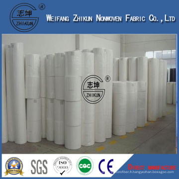 Zhikun blanc 100% PP Spunbond non-tissé pour sacs à main